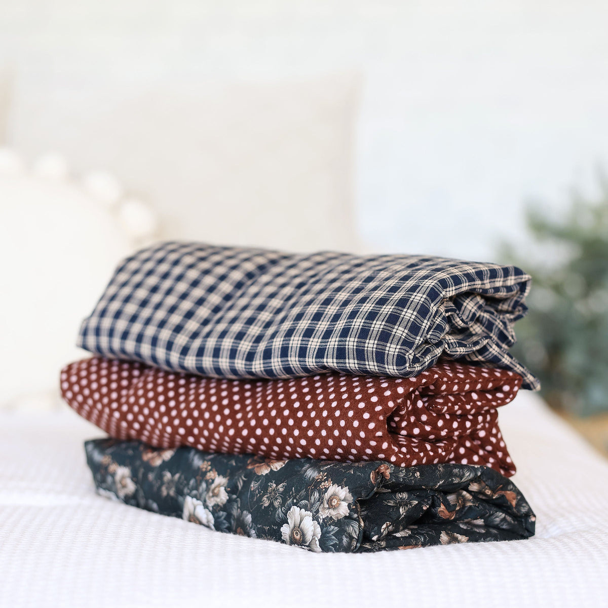 Body Pad Cover - Navy Plaid