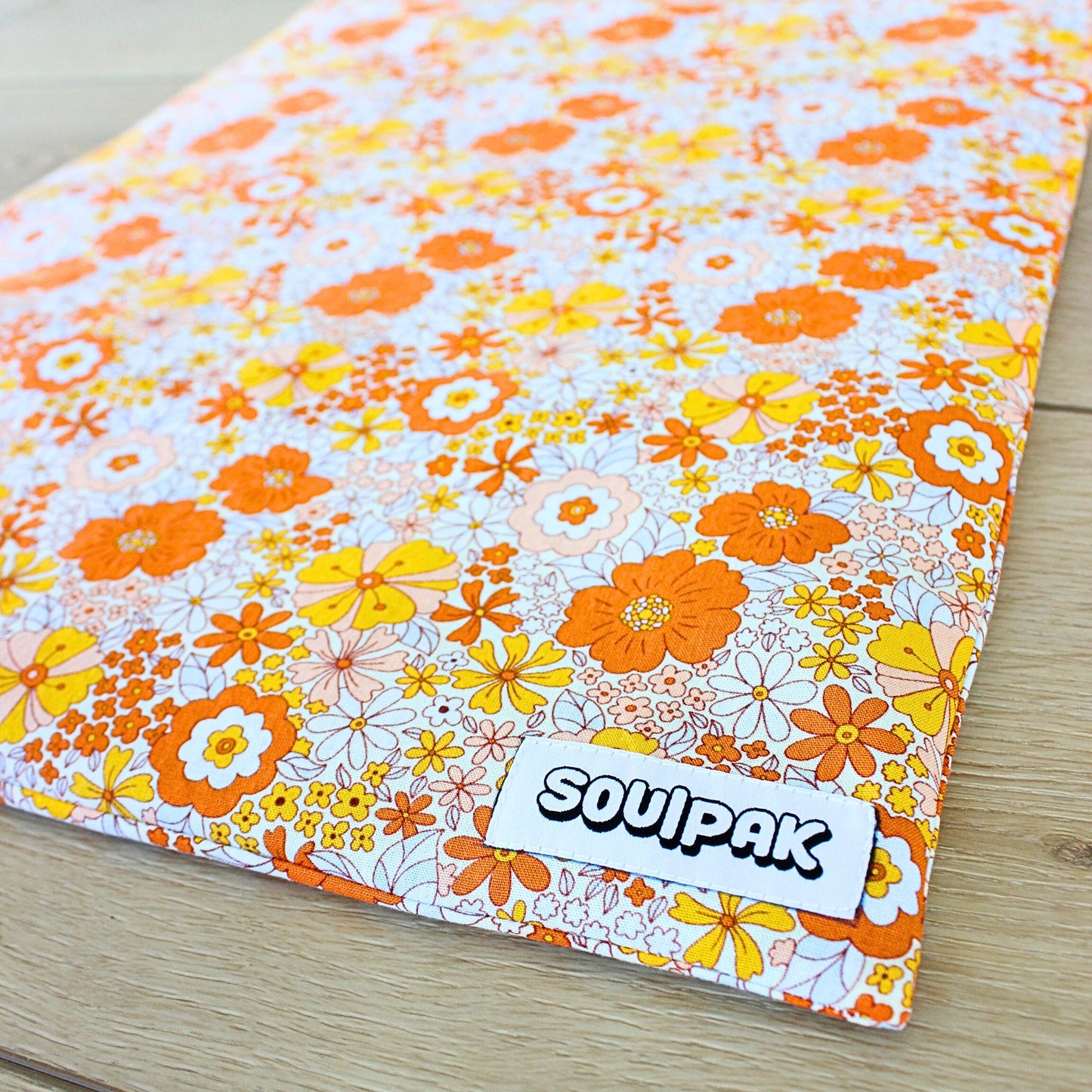 large heat pad with flowers