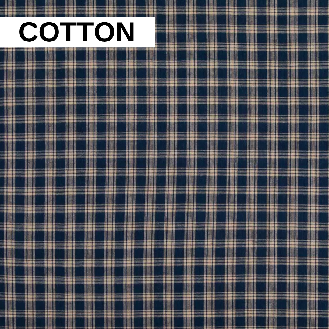 Body Pad Cover - Navy Plaid