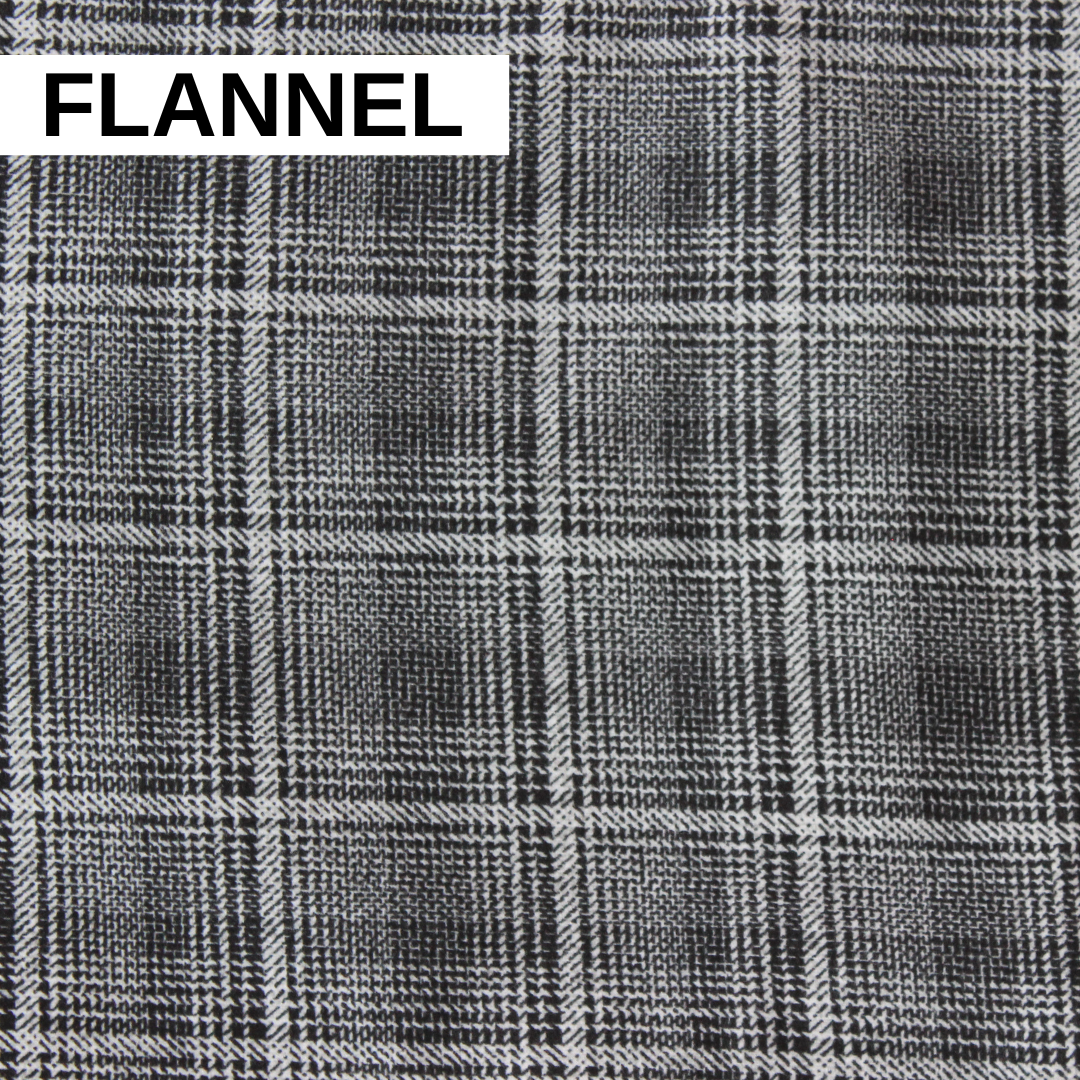 Body Pad Cover - Black Plaid