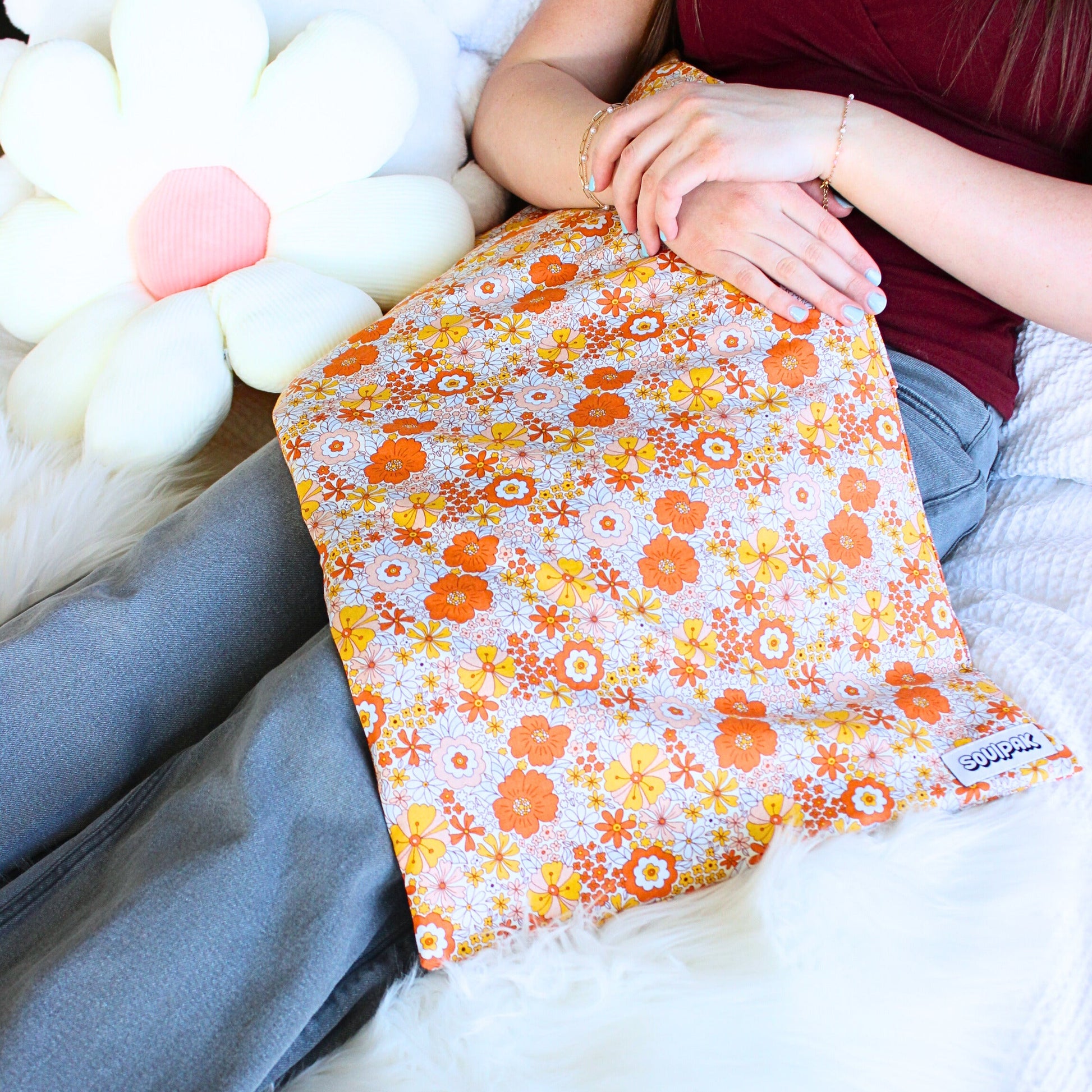 Large flower heat pad