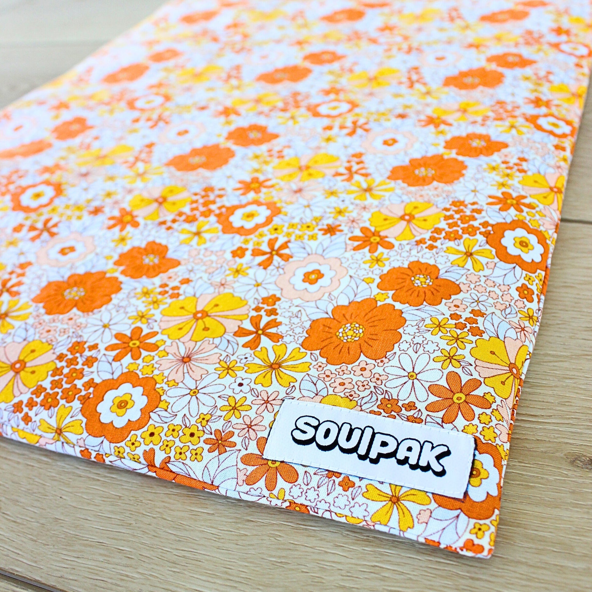 large heat pad with flowers