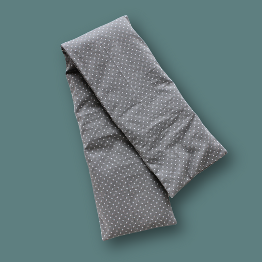 Gray heat pad for neck