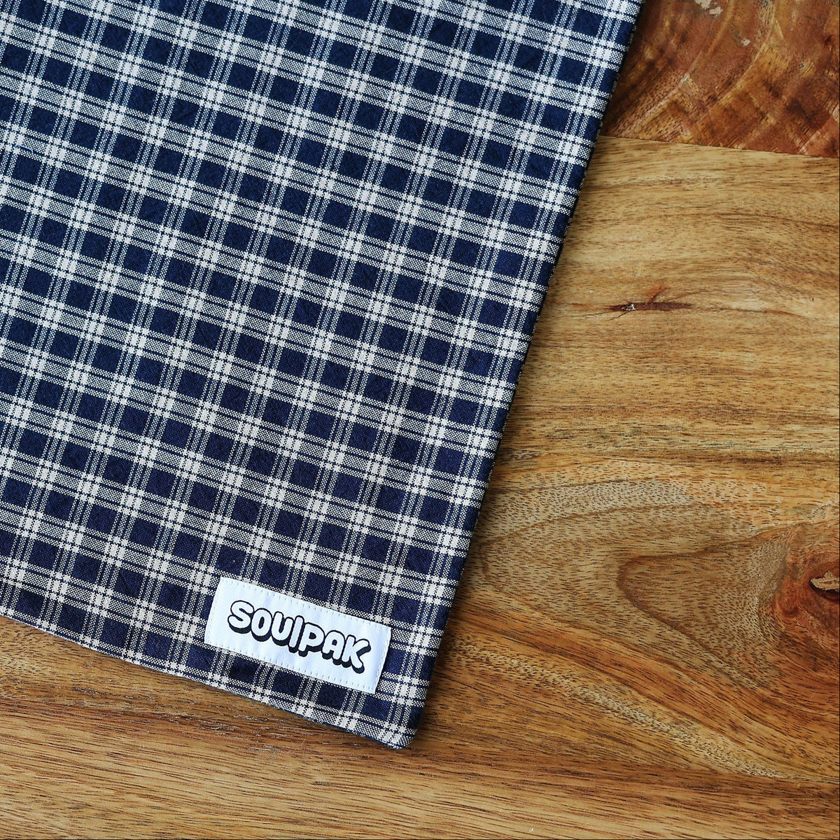 Neck Pad Cover - Navy Plaid