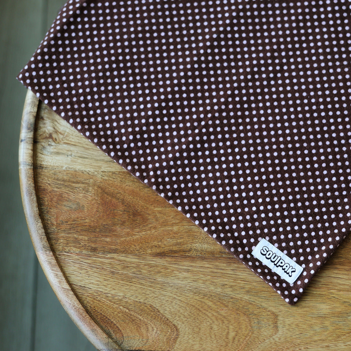 Body Pad Cover - Brown Polka Dots