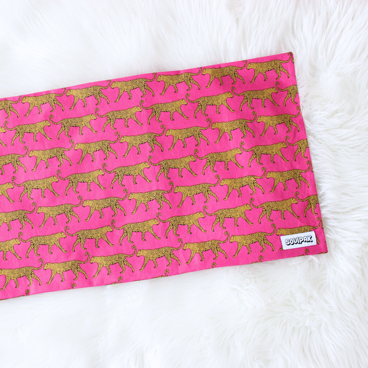 Body Pad Cover - Pink Leopard
