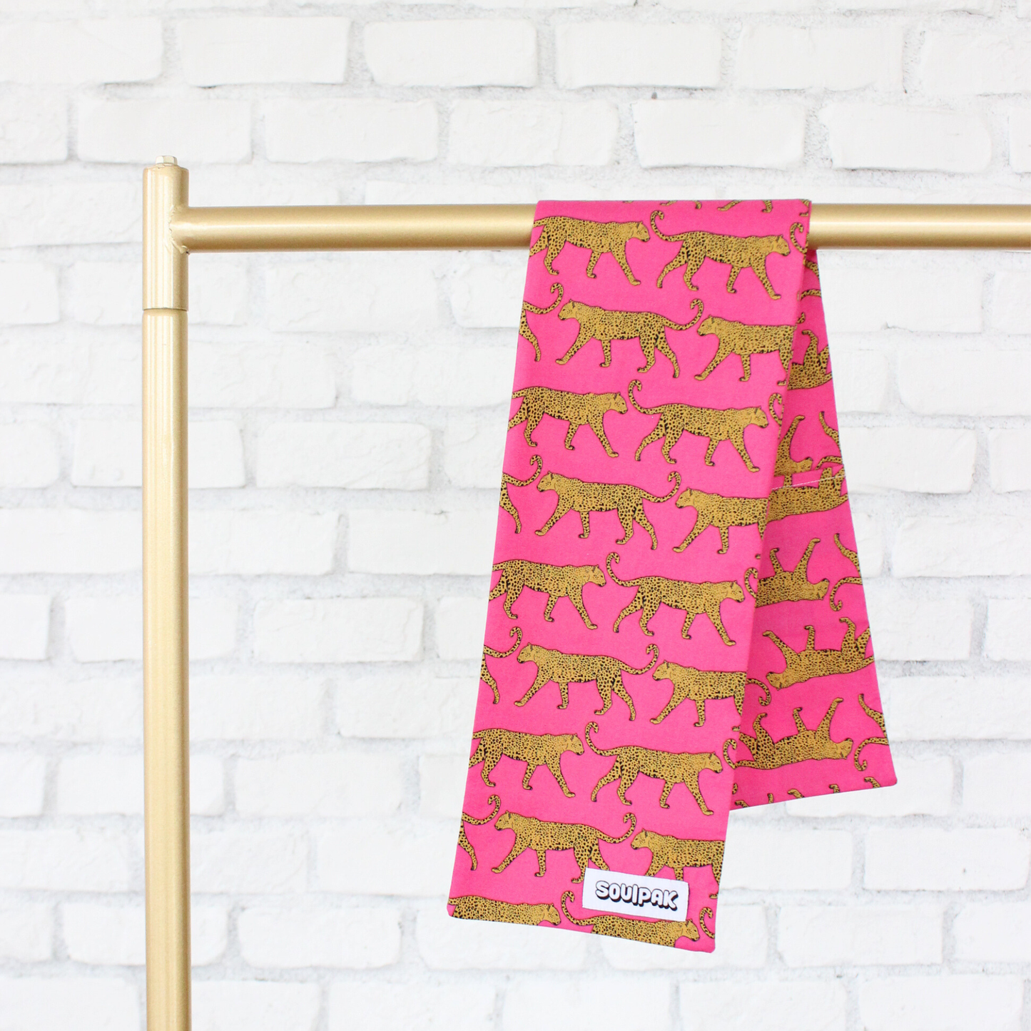 Neck Pad Cover - Pink Leopard