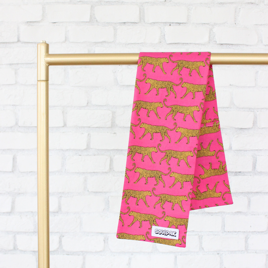 Neck Pad Cover - Pink Leopard