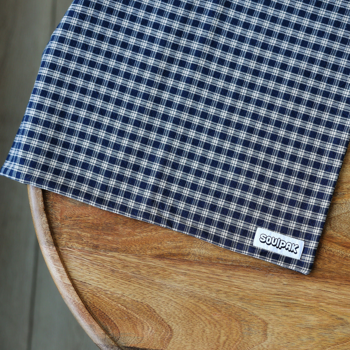 Body Pad Cover - Navy Plaid